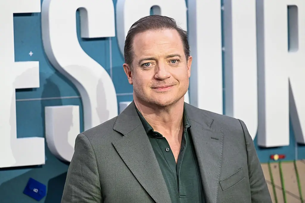 Brendan Fraser's sweet moment with a fan was caught on camera. Credit: Zak Hussein/Variety via Getty Images