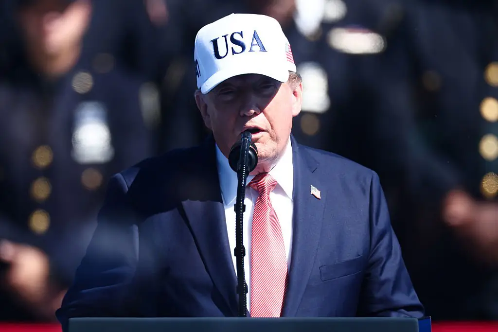 Trump claimed that he was carried away by firefighters after 9/11. Credit: Finn Gomez / Getty