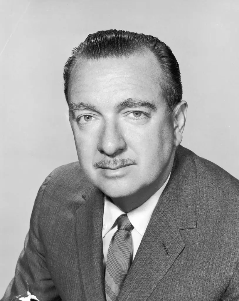 One of the names listed in the newly revealed flight logs is that of Walter Cronkite. Credit: Hulton Archive / Getty
