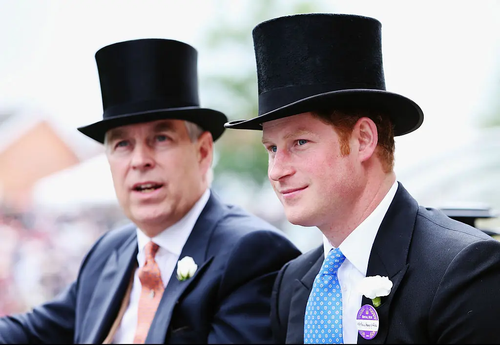 Prince Harry and Prince Andrew. Credit: Chris Jackson / Getty
