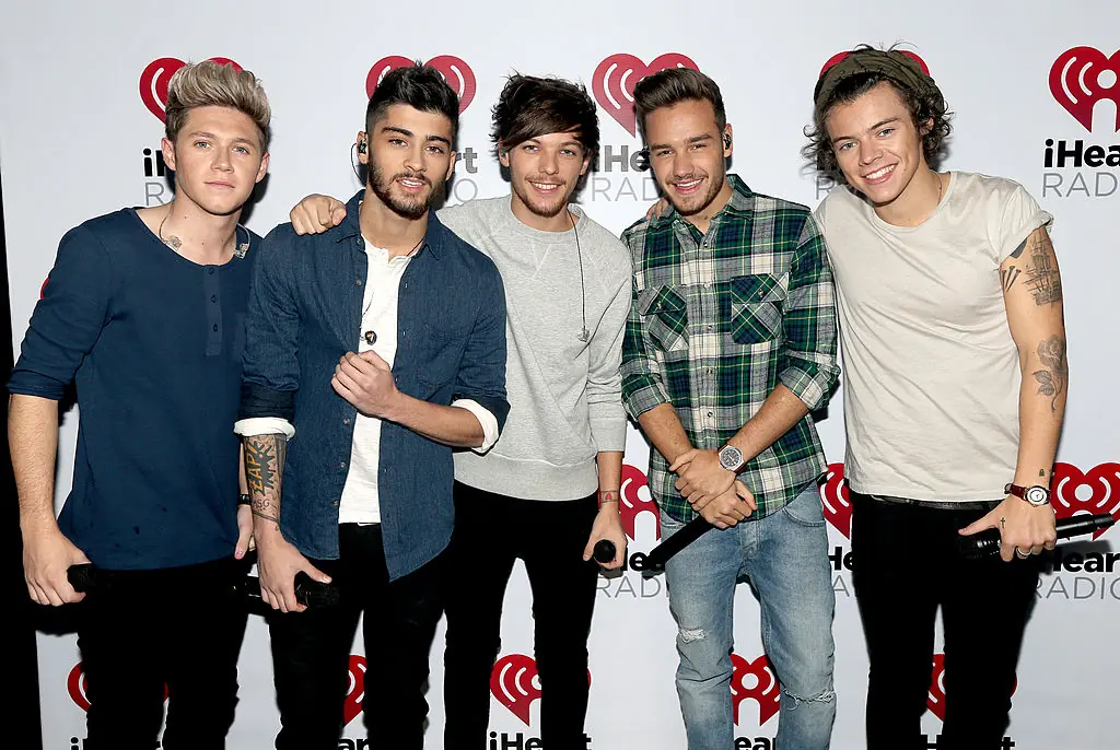 Payne (second right) found global fame as a member of One Direction. Credit: Christopher Polk/Getty Images for Clear Channel