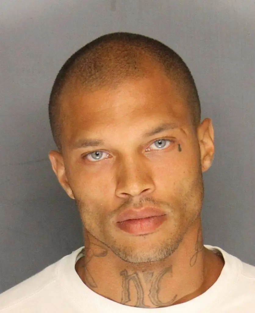 Jeremy Meeks became better known as the 'hot felon' after his mugshot went viral. Credit: Stockton Police Department via Getty Images