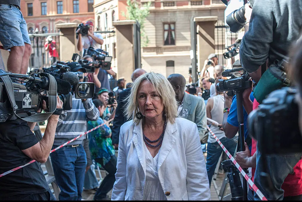  Reeva Steenkamp's mother June Steenkamp has issued a warning to the runner's new girlfriend. Credit: Anadolu / Getty