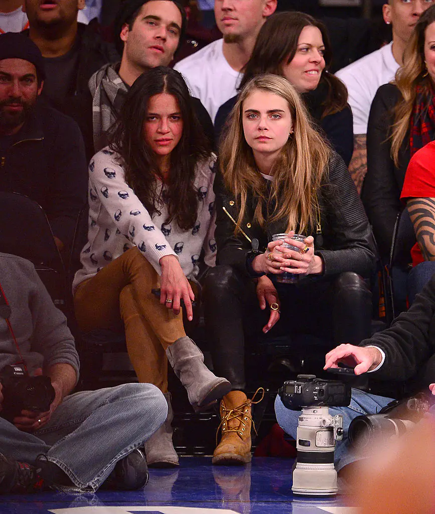 Michelle Rodriguez and Cara Delevingne. Credit: James Devaney/WireImage/Getty Images
