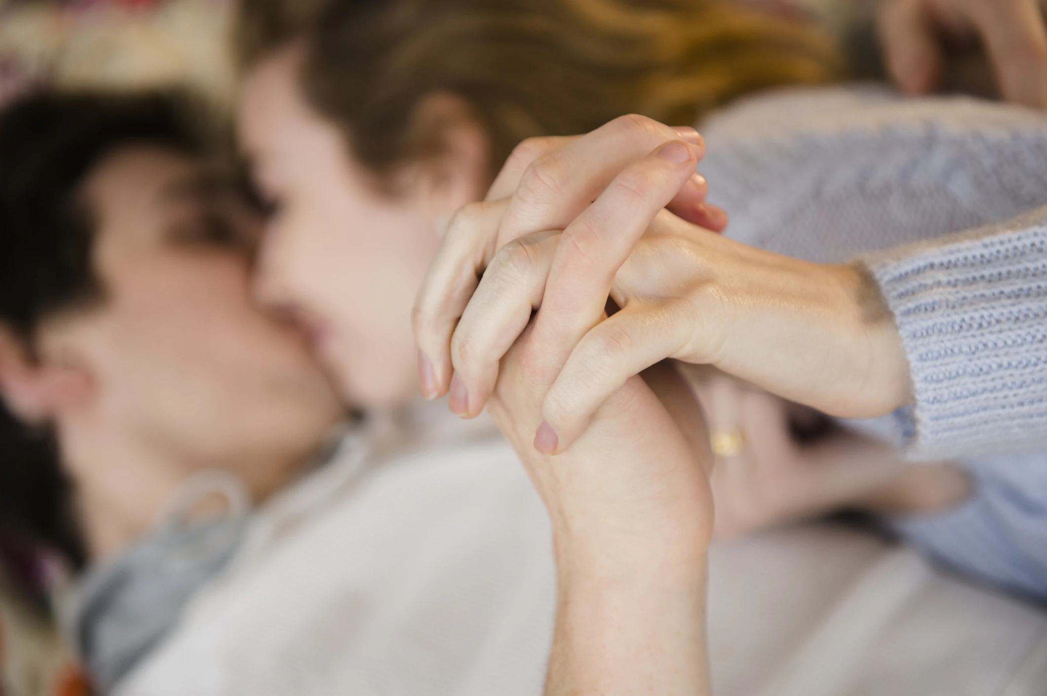 Your partner might be cozying up to somebody else if they're less active in the bedroom. Credit: Jamie Grill / Getty