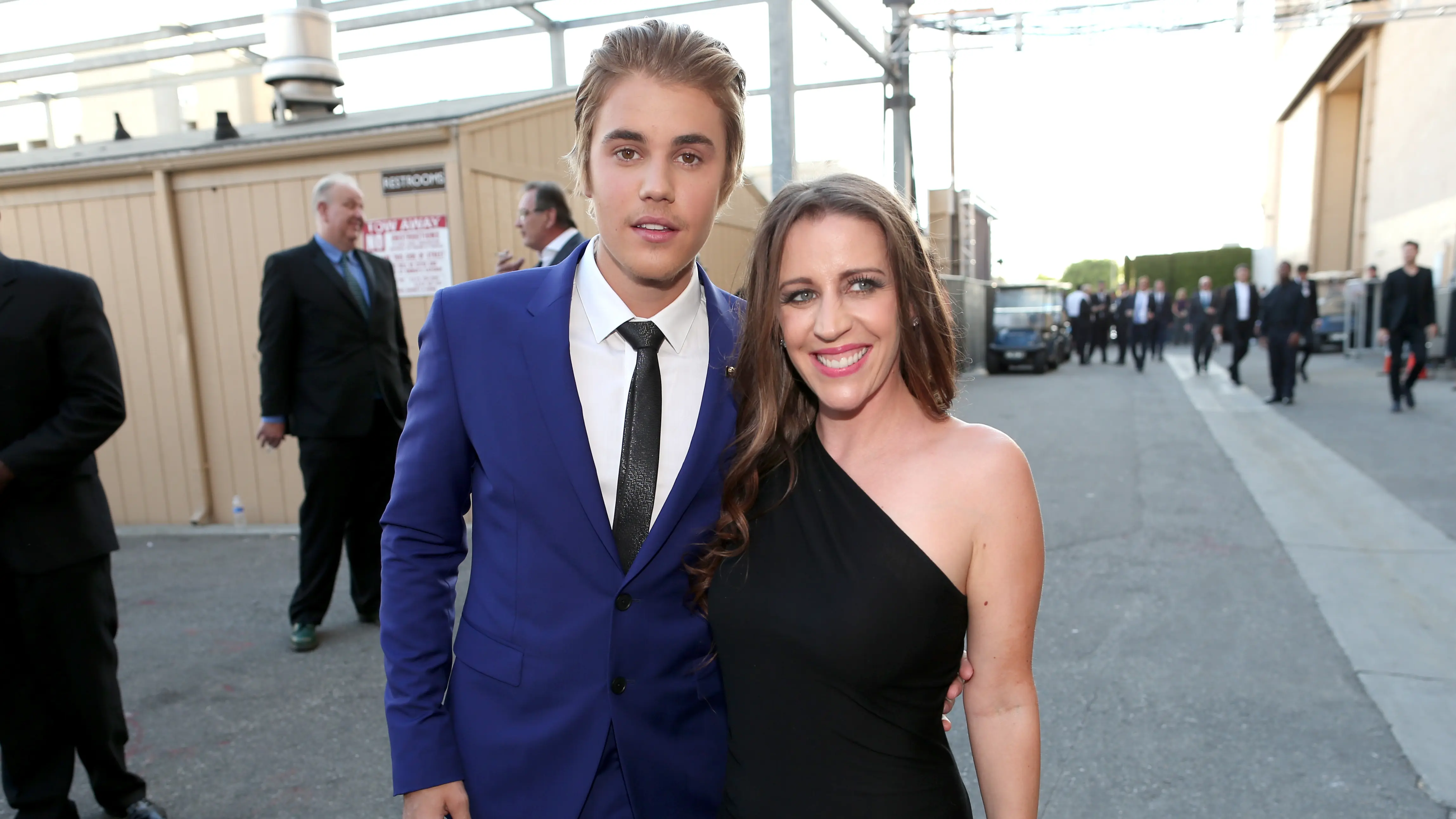 Justin Bieber and his mother Pattie Mallette