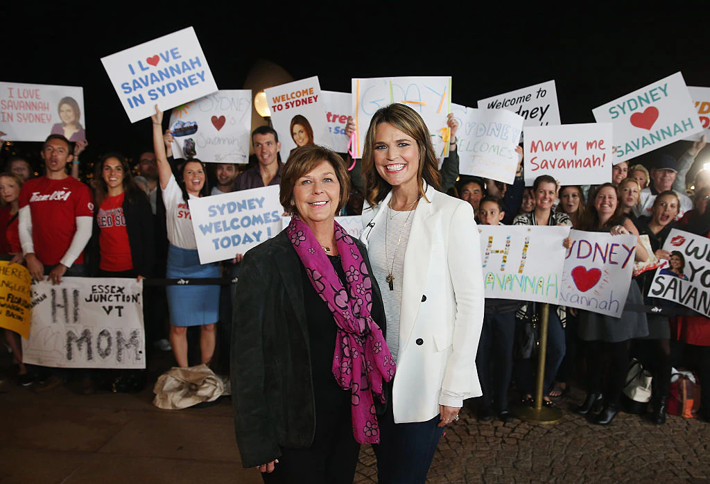 Savannah Guthrie with her mother, Nancy Guthrie. Credit: Don Arnold / Getty