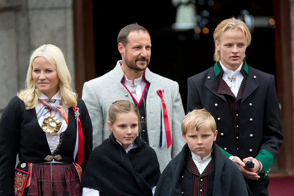 The Norwegian royal family have three children. Credit: Julian Parker / Getty