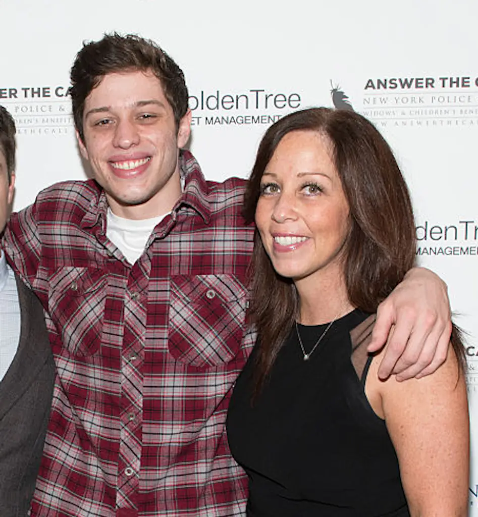 Pete Davidson said his mom Amy Waters Davidson's father was abusive. Credit: Noam Galai / Getty