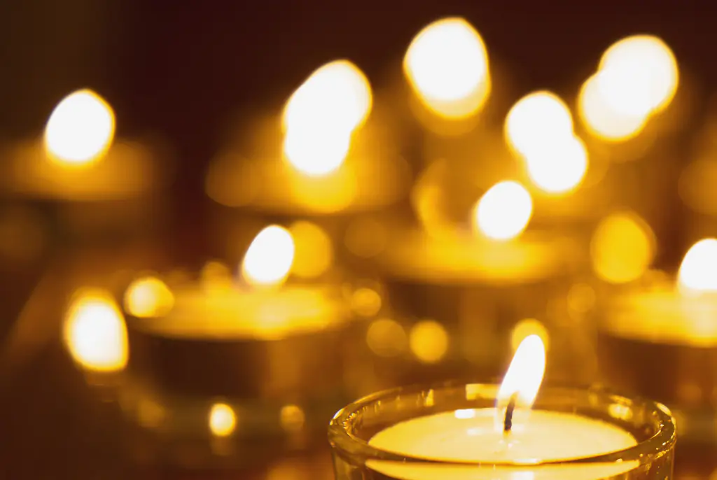 The candles were symbolic of a special celebration in Colombia. Credit: Jacobs Stock Photography Ltd/Getty Images