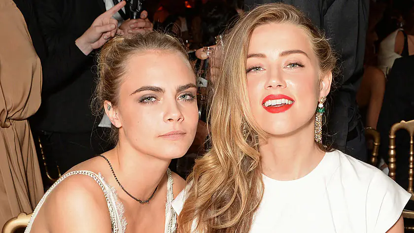 Cara Delevingne and Amber Heard 