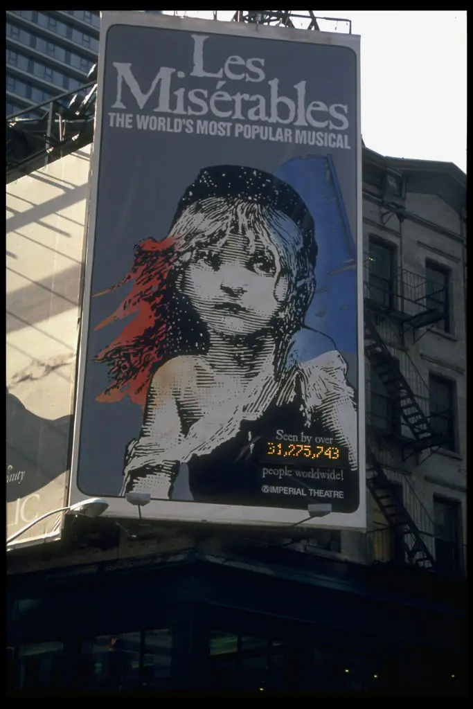 Per reports, a number of Les Misérables cast members had planned to sit out the performance in protest of Trump's attendance. Credit: James Keyser / Getty