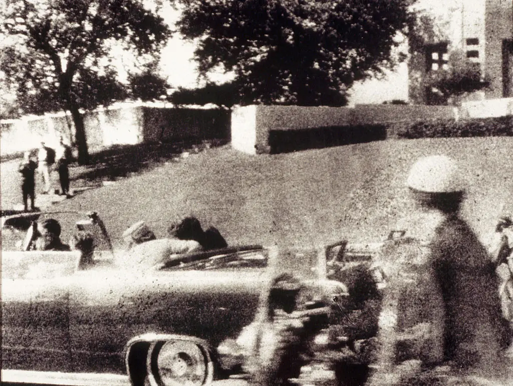 The shooter is believed to have been on a grassy knoll. Credit: 	Bettmann /Getty Images 