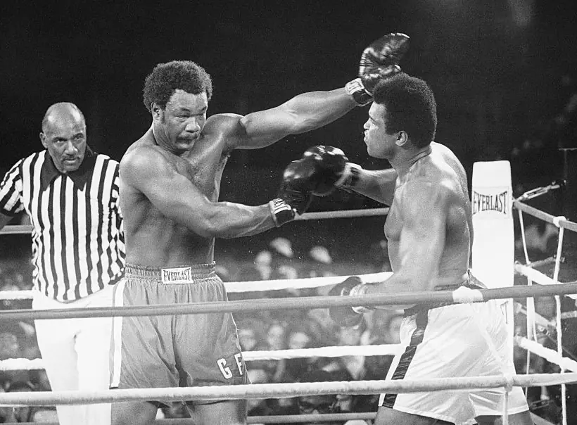 Foreman was bested by Ali in the 'Rumble in the Jungle'. Credit: Bettmann  / Getty