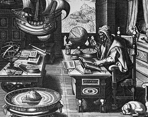 Nostradamus, pictured hard at work predicting the apocalypse. Credit: Getty