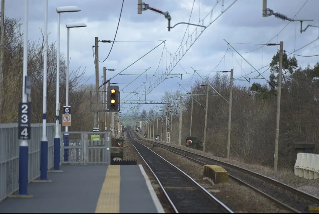 Jill Parton died after being hit by a train at Stockport railway station. Credit: NurPhoto / Getty