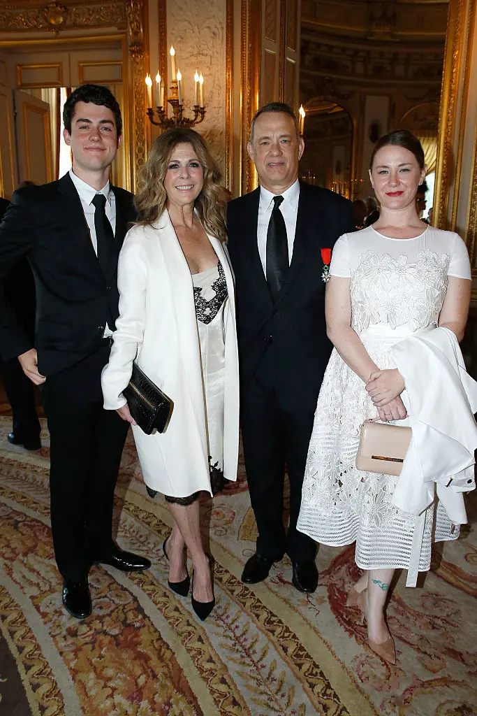 Elizabeth Ann and Tom Hanks. Credit: Bertrand Rindoff Petroff / Getty