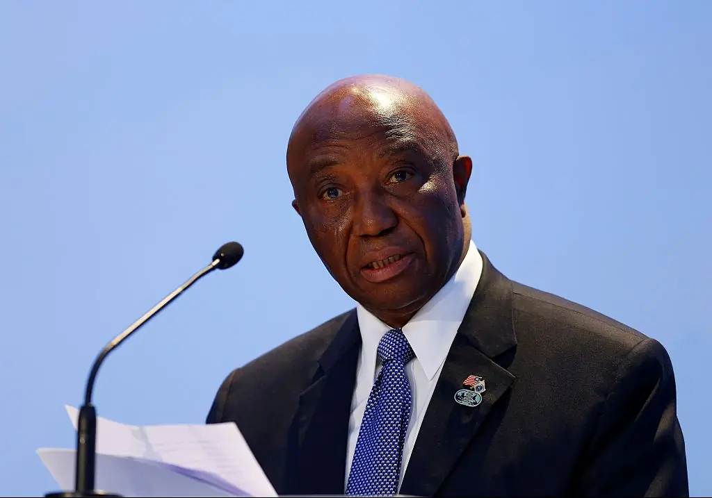 Joseph Boakai is multilingual. Credit: Mustafa Kamaci/Anadolu Agency/Getty Images