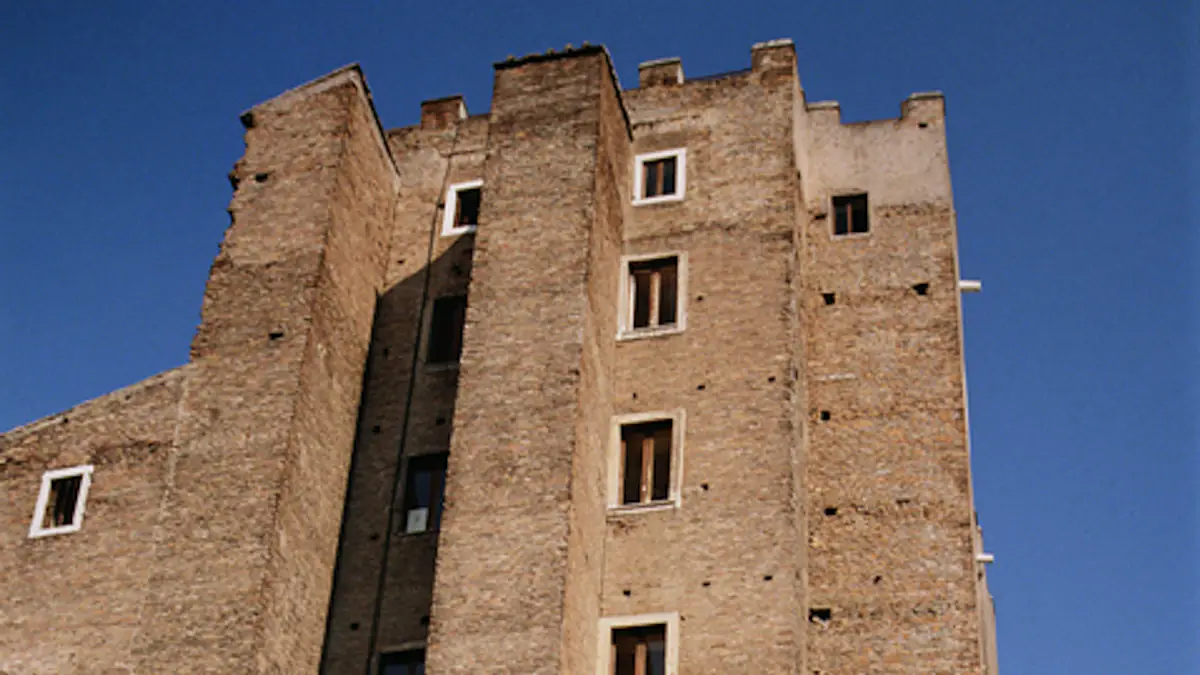 Historic Roman landmark collapses leaving people trapped under the rubble