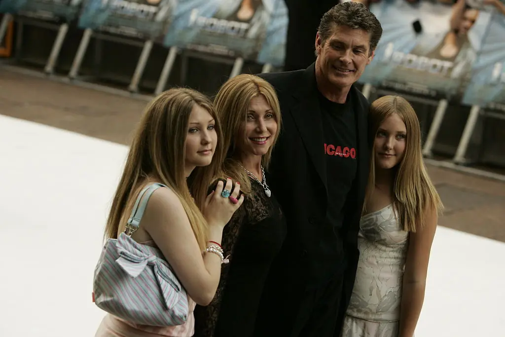 The Hasselhoff family in 2004. Credit: Peter Macdiarmid / Getty
