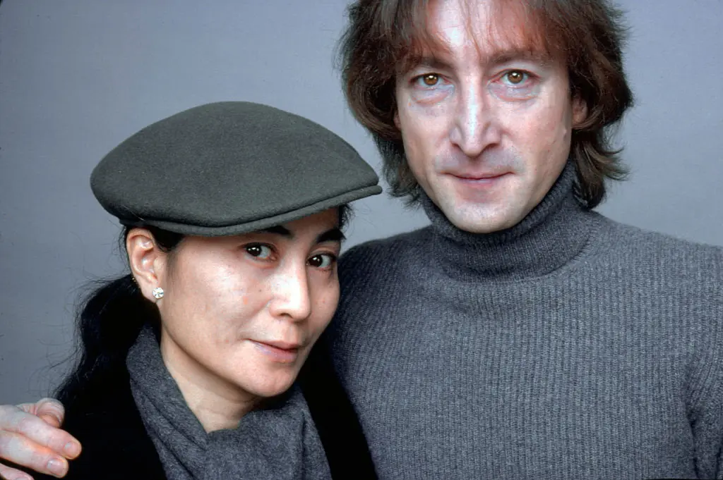 Yoko Ono and John Lennon shortly before his death. Credit: Jack Mitchell / Getty