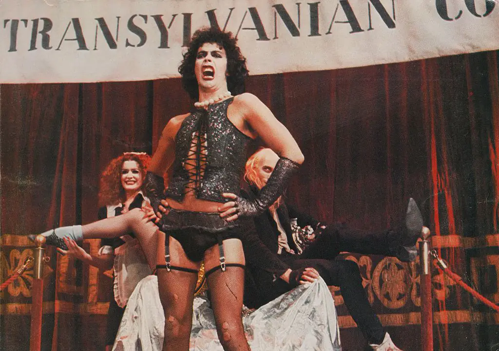 Tim Curry is best known for starring in The Rocky Horror Picture Show. Credit: Movie Poster Image Art / Getty