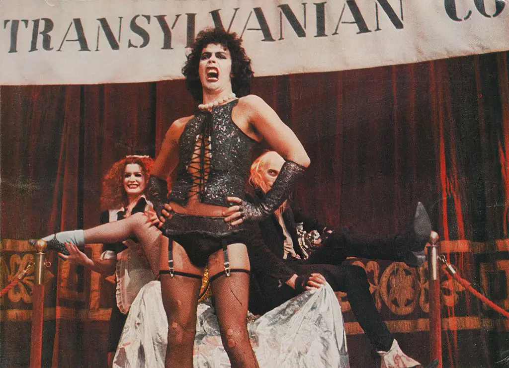 Tim Curry is best known for starring in The Rocky Horror Picture Show. Credit: Movie Poster Image Art / Getty