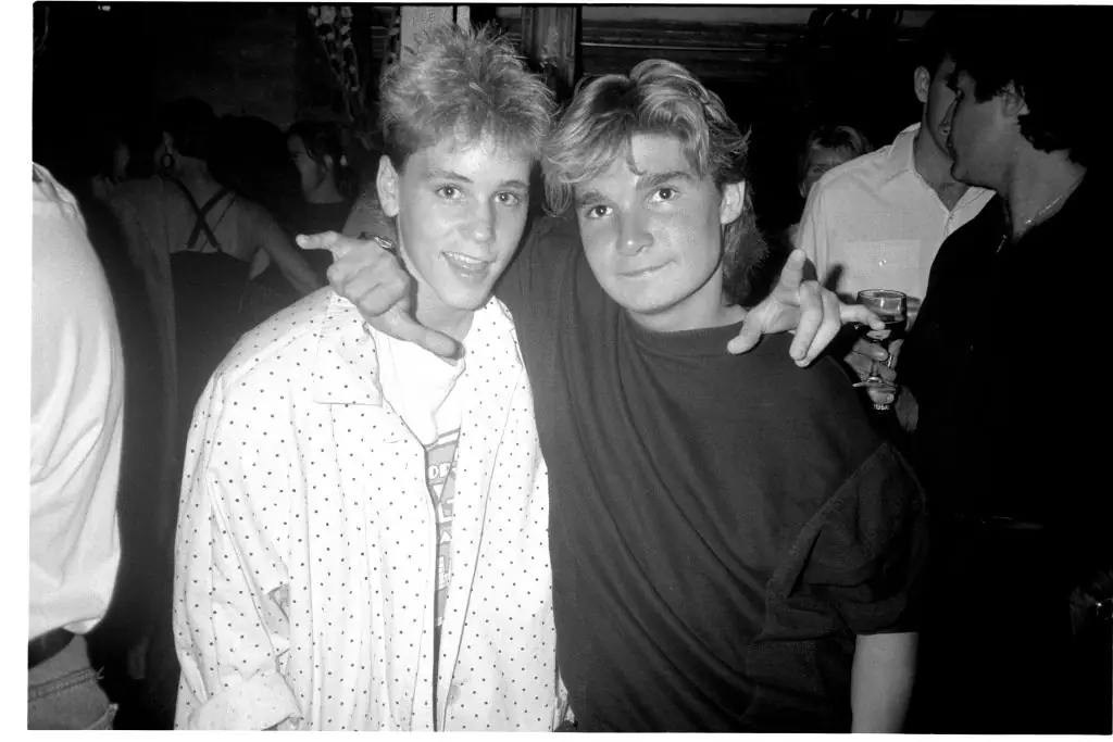 Haim (left) and Feldman (right) worked together on The Lost Boys. Credit: Patrick McMullan / Getty