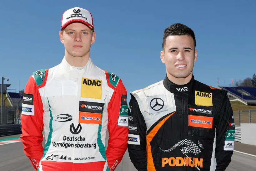 Mawson (right) was friends with Mick Schumacher (left). Credit: Credit: Andreas Rentz / Getty