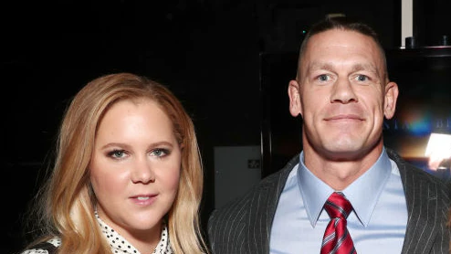 Cena and Schumer starred in Trainwreck. Credit: Todd Williamson/Getty Images for CinemaCon