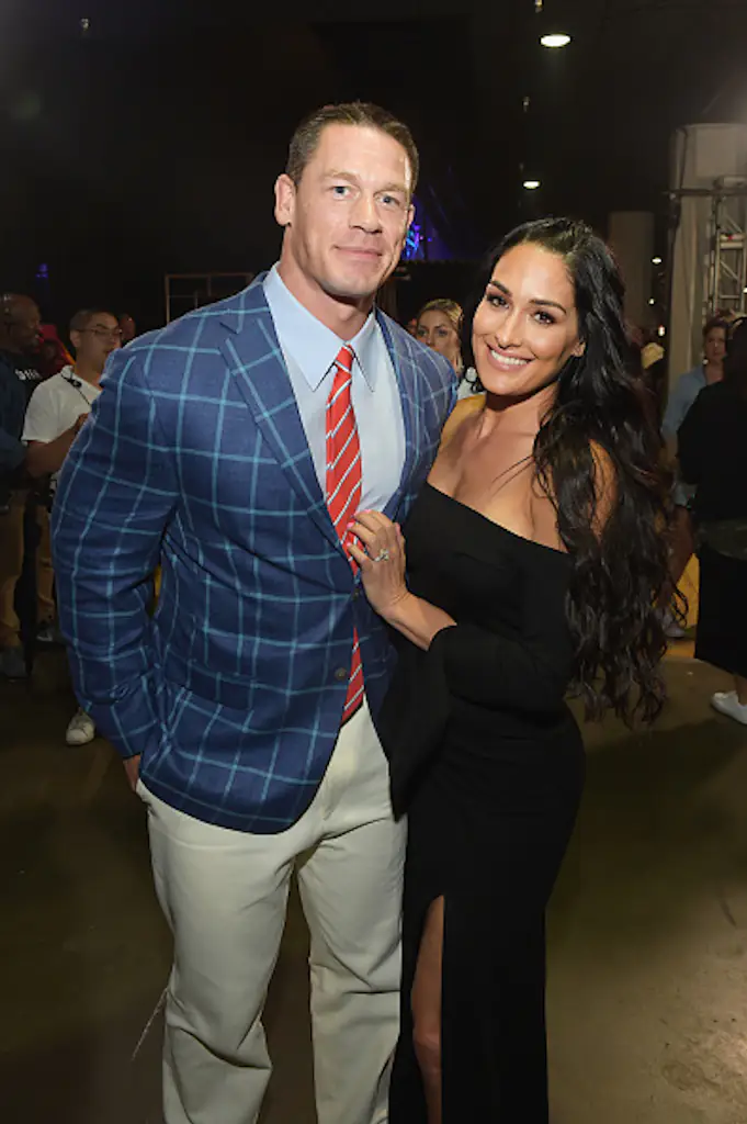 Cena and Bella in 2017. Credit: Matt Winkelmeyer / MTV1617 / Getty Images.