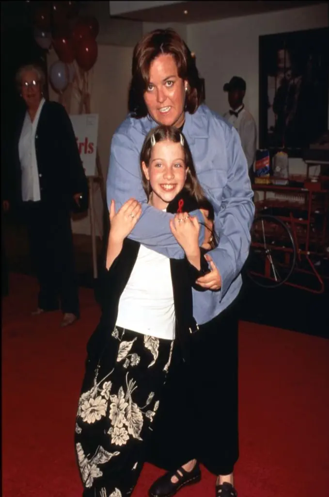 Rosie O''Donnell embraces Michelle Trachtenberg in 1996. Credit: Evan Agostini/Liaison/Getty