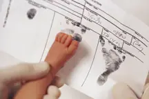 Baby birth certificate.