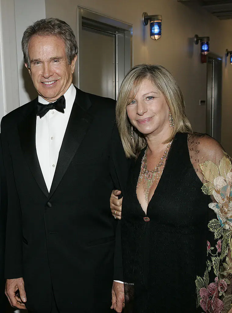 Streisand and Beatty pictured in 2005. Credit: Mathew Imaging/FilmMagic/Getty Images.