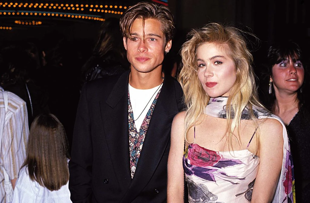 Brad Pitt and Christina Applegate at the 1989 MTV Video Music Awards. Credit: Jeff Kravitz / Getty