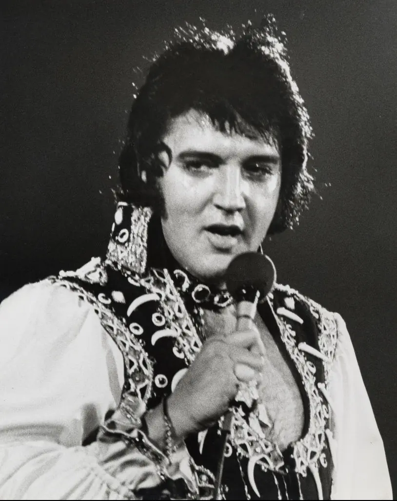 Elvis Presley two years before his death. Credit: Ron Galella / Getty
