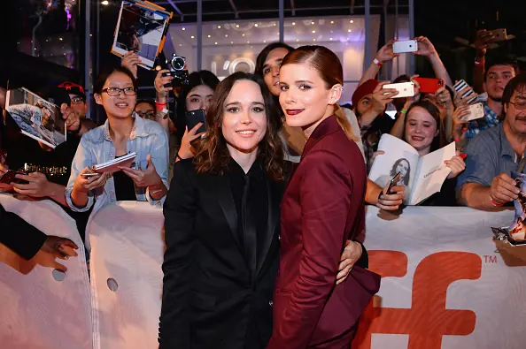Page and Kate Mara pictured in 2017 at the Toronto International Film Festival premiere of their flick 'My Days of Mercy'. Credit: GP Images / WireImage / Getty Images.