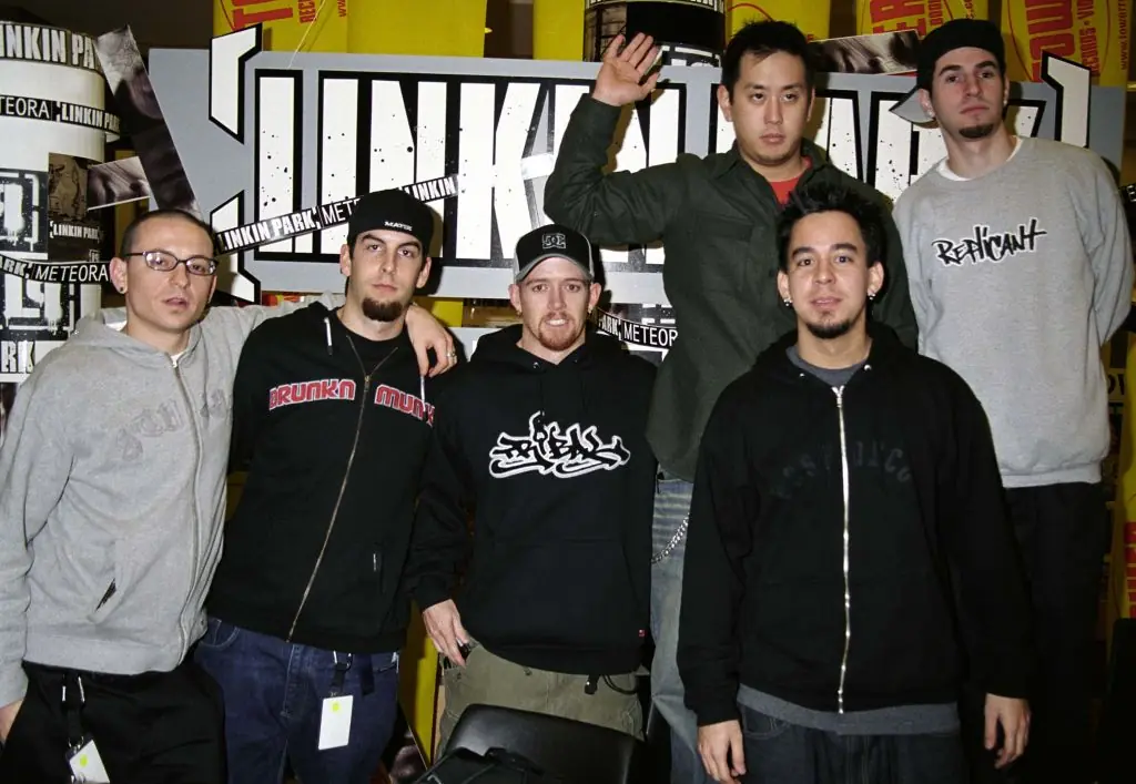 Linkin Park's Chester Bennington (left) died in 2017. Credit: Christina Radish / Getty