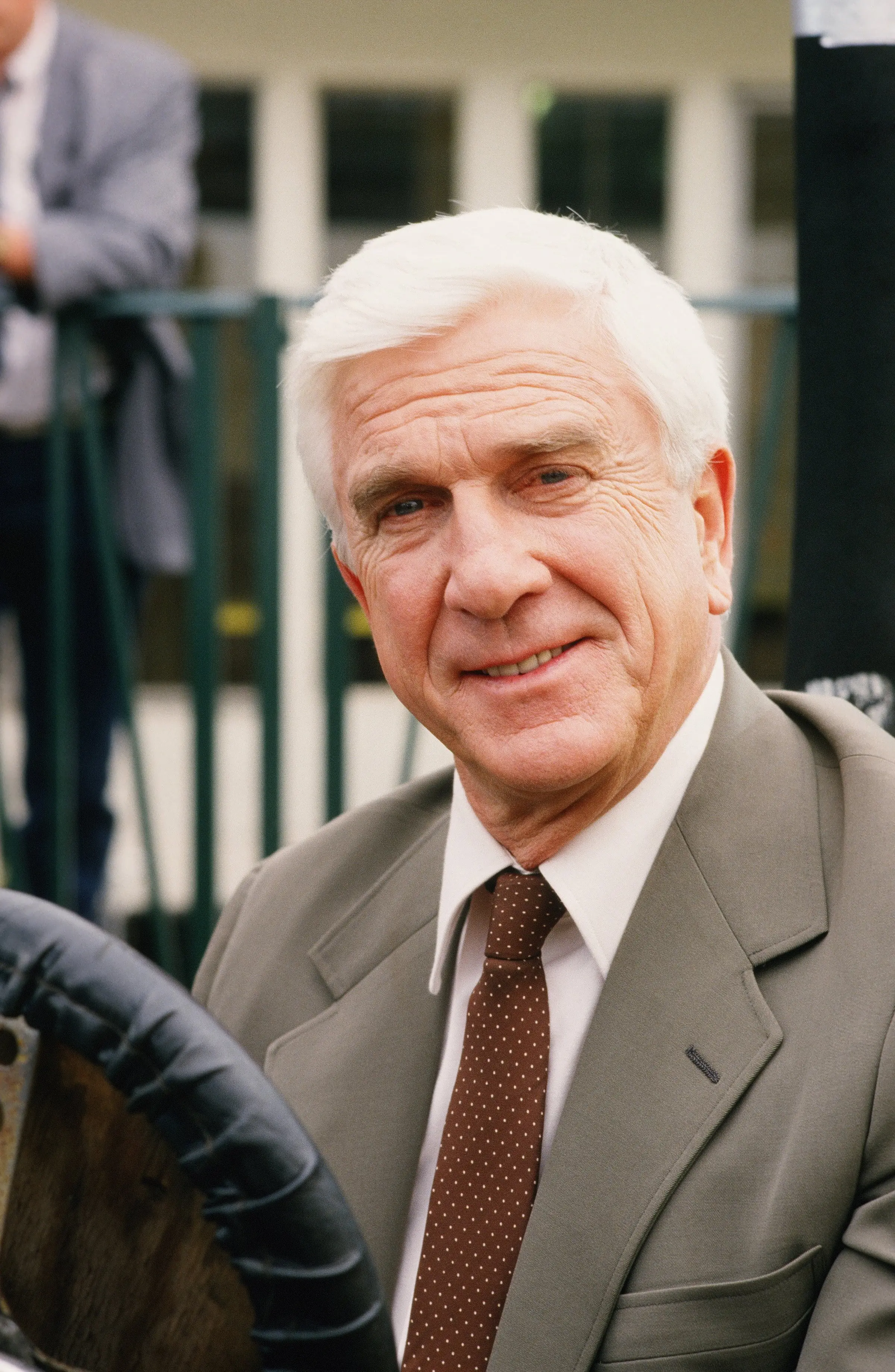 Leslie Nielsen starred in the original Naked Gun. Credit: George Rose/Getty