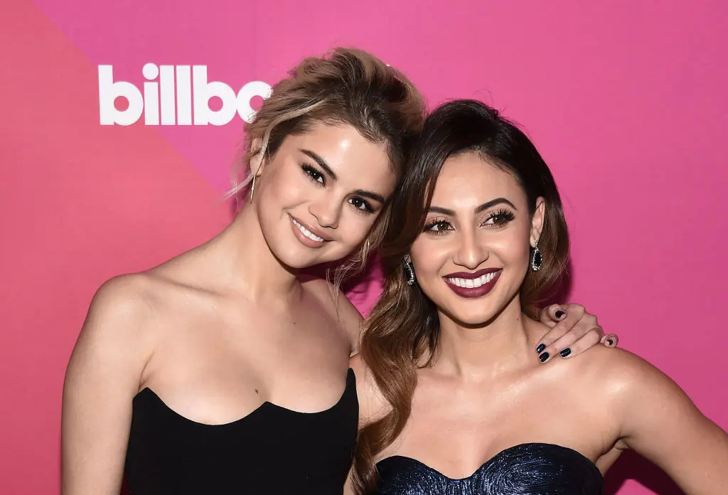 Selena Gomez and Francia Raisa. Credit: Amanda Edwards / Getty