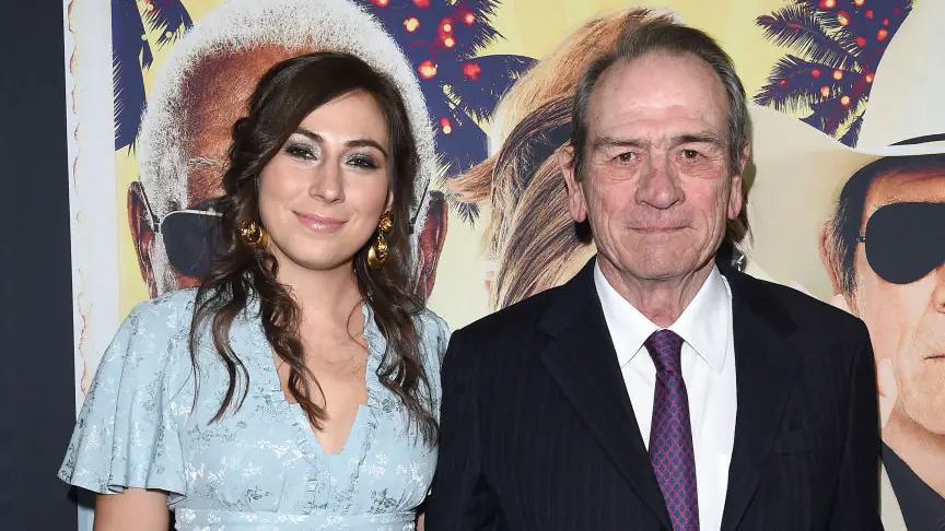 HOLLYWOOD, CA - DECEMBER 07: Actor Tommy Lee Jones and daughter Victoria Jones arrive at the premiere of 'Just Getting Started' at ArcLight Hollywood on December 7, 2017 in Hollywood, California. (Photo by Axelle/Bauer-Griffin/FilmMagic)