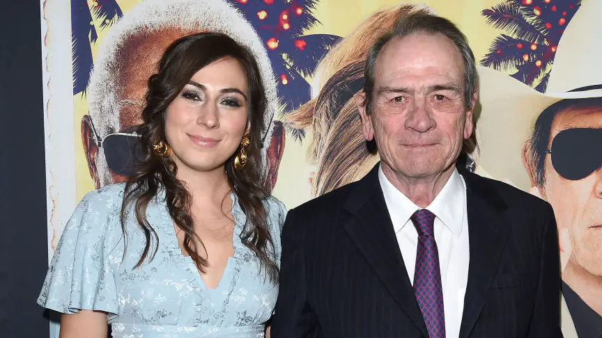 HOLLYWOOD, CA - DECEMBER 07: Actor Tommy Lee Jones and daughter Victoria Jones arrive at the premiere of 'Just Getting Started' at ArcLight Hollywood on December 7, 2017 in Hollywood, California. (Photo by Axelle/Bauer-Griffin/FilmMagic)