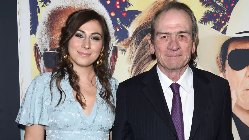 HOLLYWOOD, CA - DECEMBER 07: Actor Tommy Lee Jones and daughter Victoria Jones arrive at the premiere of 'Just Getting Started' at ArcLight Hollywood on December 7, 2017 in Hollywood, California. (Photo by Axelle/Bauer-Griffin/FilmMagic)