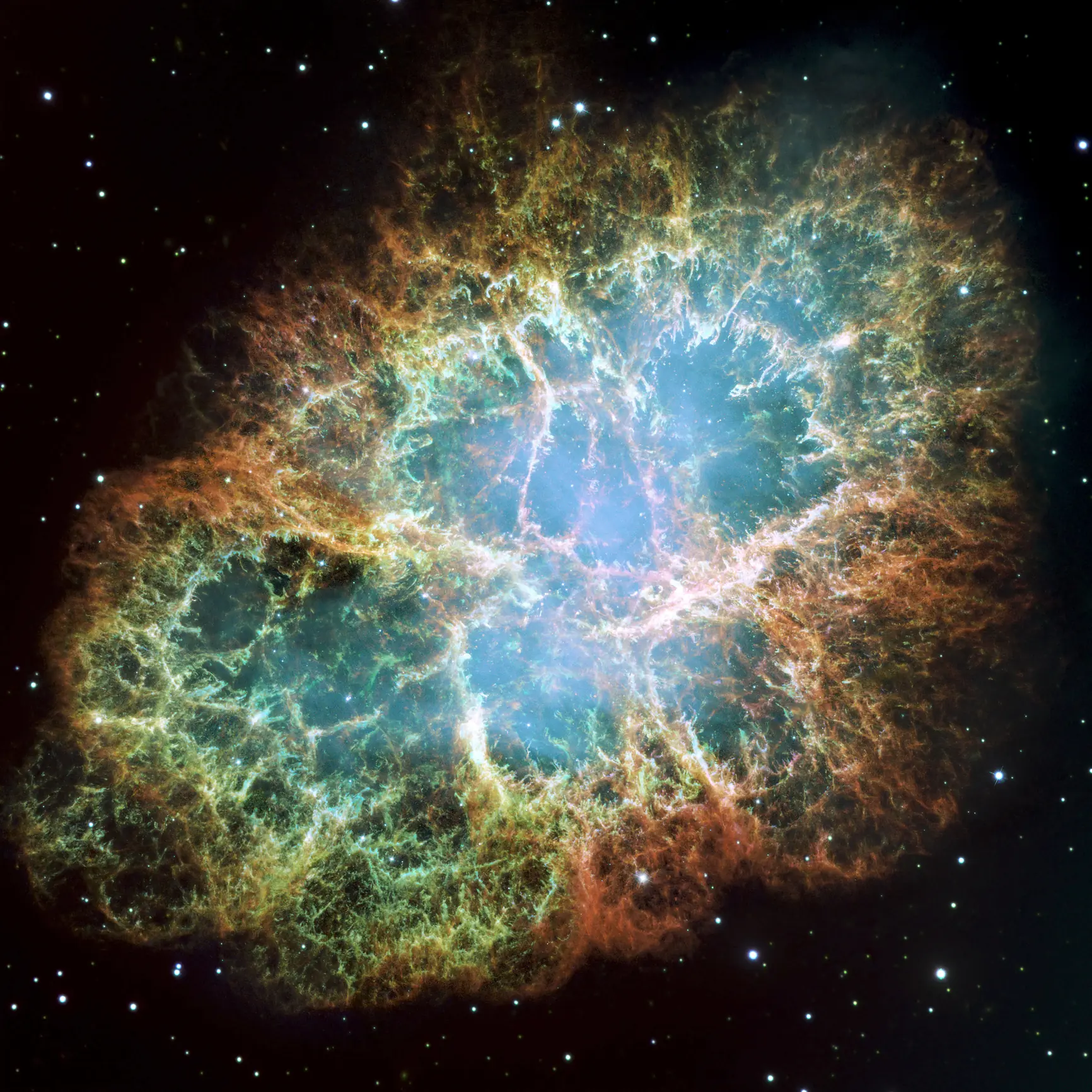 The flag was inspired by the crab nebula. Credit: Stocktrek Images / Getty
