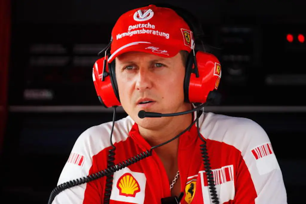 Michael Schumacher. Credit: Mark Thompson/Getty Images.