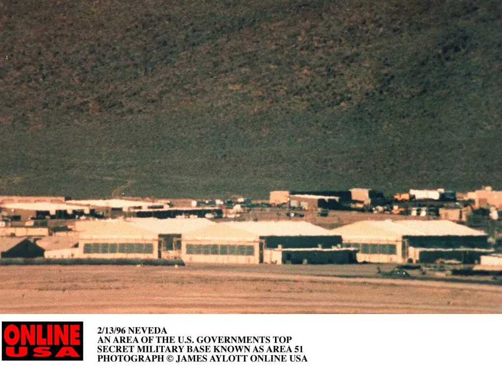 A photo of Area 51 taken in 1996. Credit: James Aylott / Getty