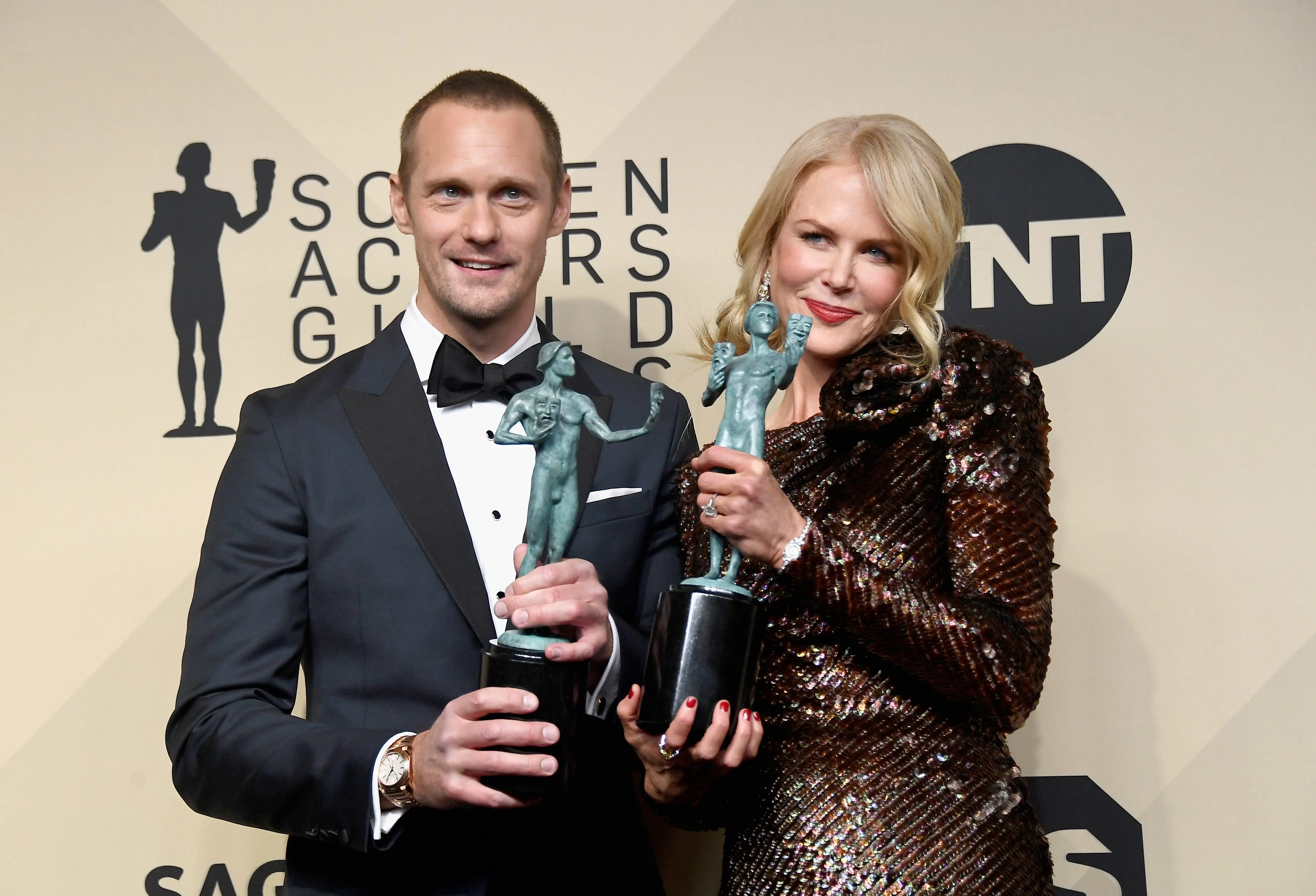 Nicole Kidman and Alexander Skarsgaard. Credit: Frazer Harrison/Getty Images