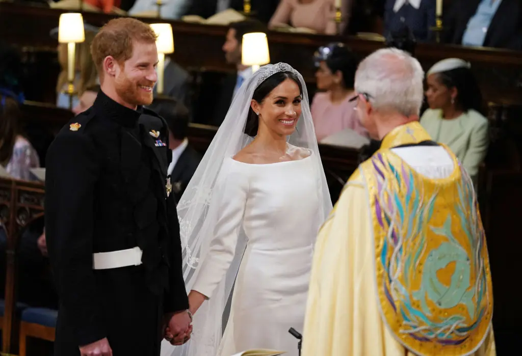 Meghan and Harry walked down the aisle less than to years after they started dating. Credit: Dominic Lipinski - WPA Pool/Getty Images