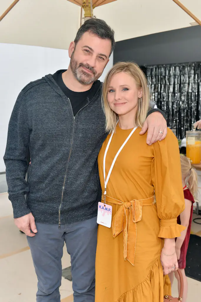Kristen Bell shared that the event was hosted by Kimmel and his wife Molly McNearney. Credit: Stefanie Keenan / Getty