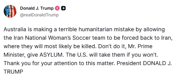 Credit: Truth Social